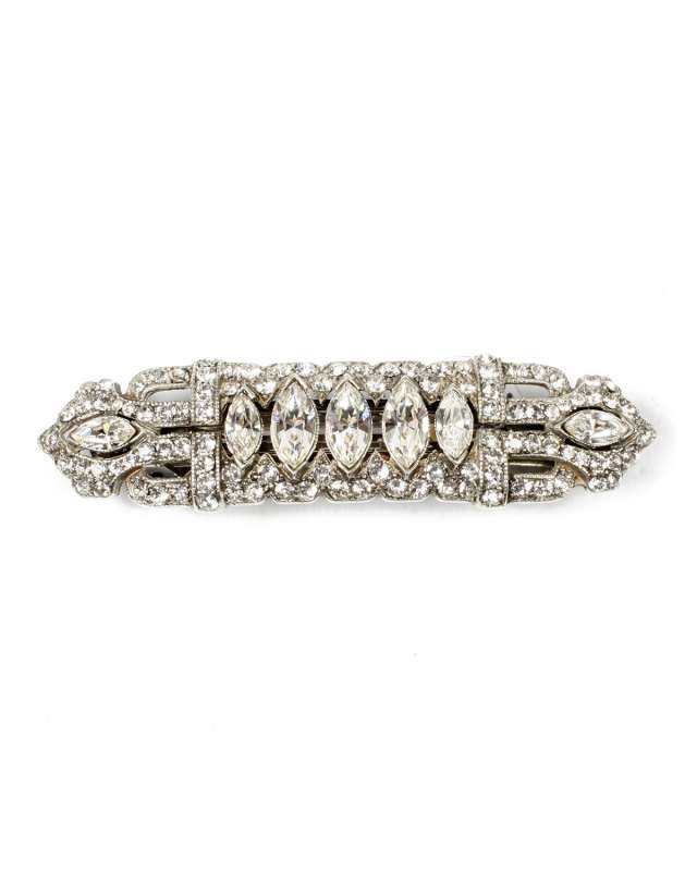 Thin Crystal Hair Barrette